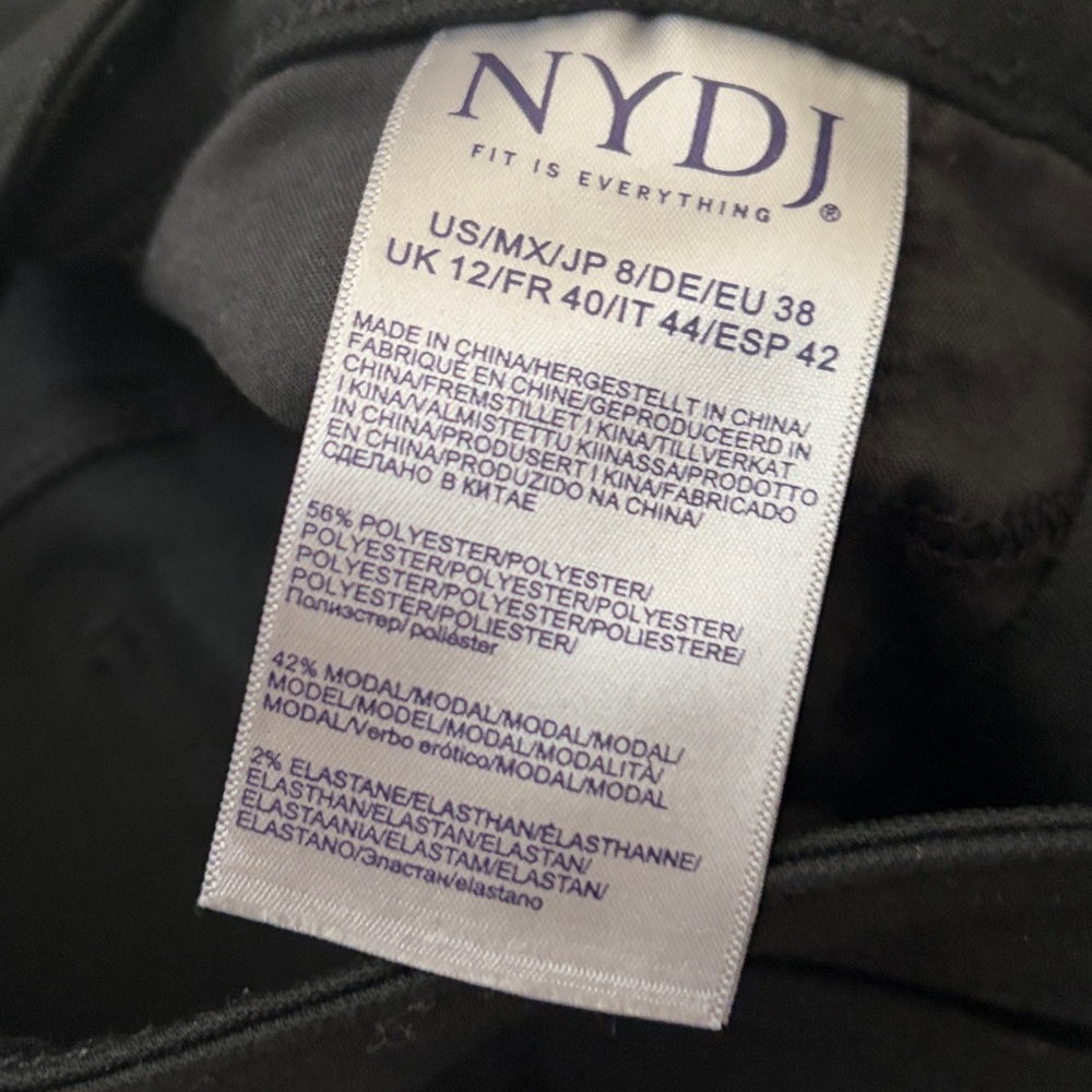 NYDJ Black Ami Skinny Jeans - Picture 5 of 7